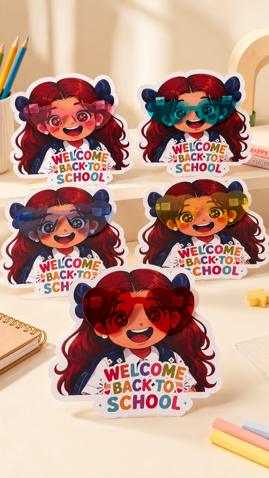 نظارات العودة للمدرسة للبنات 🎒✨